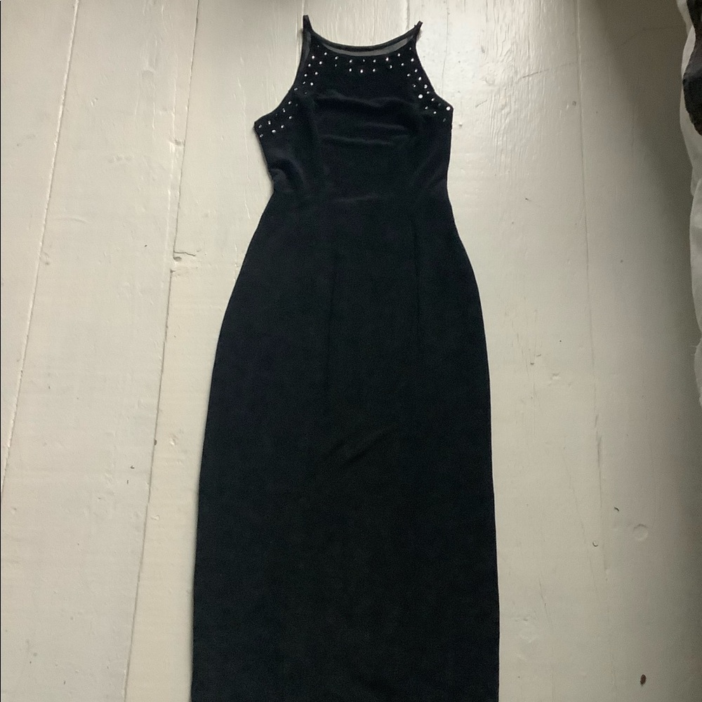 90s CDC prom party dress size xs s bodycon sheer back